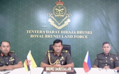 ROYAL BRUNEI LAND FORCE COMMANDER CONVENED A VIRTUAL INTRODUCTORY CALL WITH THE COMMANDING GENERAL PHILIPPINE ARMY