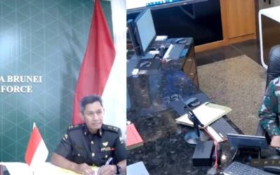 VIRTUAL INTRODUCTORY CALL BETWEEN THE COMMANDER OF THE ROYAL BRUNEI LAND FORCE AND THE CHIEF OF STAFF OF THE INDONESIAN NATIONAL ARMY (TNI-AD)