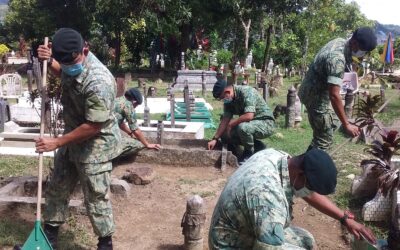 CLEANING CAMPAIGN AT RANGAS ISLAMIC CEMETERY IN CONJUCTION WITH THE RBAF 59TH ANNIVERSARY