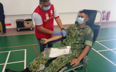 BLOOD DONATION CAMPAIGN IN CONJUNCTION WITH THE 59TH ANNIVERSARY OF RBLF AT GYM HALL THIRD BATTALION ROYAL BRUNEI LAND FORCE LUMUT CAMP