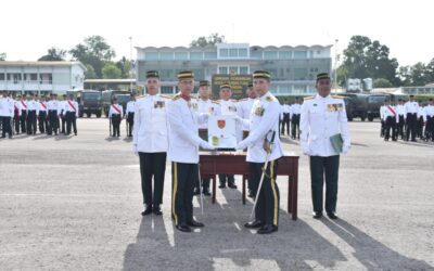 HANDING OVER CEREMONY FOR NEWLY APPOINTED COMMANDANT OF COMBAT SERVICE SUPPORT ROYAL BRUNEI LAND FORCE