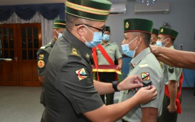 PROMOTION CEREMONY FOR SECOND BATTALION ROYAL BRUNEI LAND FORCE PERSONNEL