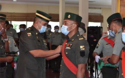 PROMOTION CEREMONY FOR PERSONNEL OF FIRST BATTALION AND COMPANY HEADQUARTERS ROYAL BRUNEI LAND FORCE