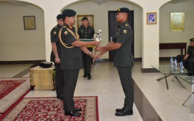 SWORD PRESENTATION CEREMONY FOR THE ROYAL BRUNEI LAND FORCE NEWLY COMMISSIONED OFFICERS FROM INTAKE 19