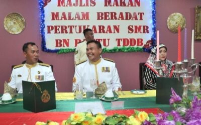MAJLIS MAKAN MALAM BERADAT SEMPENA PERTUKARAN SARJAN MEJAR REJIMEN BATALION BANTU TDDB