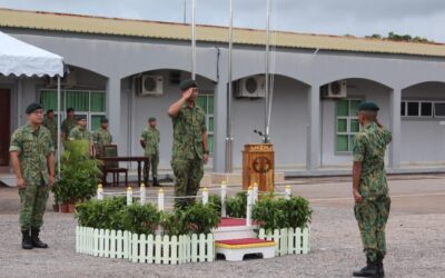 HANDING OVER CEREMONY FOR OFFICER COMMANDING ARMOURED RECONNAISSANCE SQUADRON SUPPORT BATTALION ROYAL BRUNEI LAND FORCE