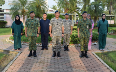 WORKING VISIT TO RBAF LABORATORY BY RBAF COMMANDER