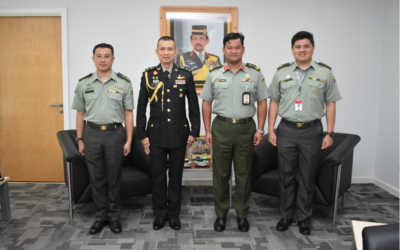 THE COMMANDER OF RBLF RECEIVES FAREWELL CALL FROM THE OUTGOING DEFENCE ATTACHÉ OF THAILAND