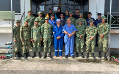 THIRD BATTALION ROYAL BRUNEI LAND FORCE AND RESIDENTS FROM KAMPONG MERANGKING CONDUCTS RIBATUL HUB (JALINAN KASIH) ACTIVITY