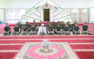 ROYAL ​BRUNEI LAND FORCE HELD KHATAM AL-QURAN CEREMONY TO MARK THE COMPLETION OF TADARUS AL-QURAN IN CONJUNCTION WITH RAMADHAN 1442 HIJRAH