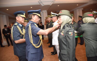 PROMOTION CEREMONIES FOR ROYAL BRUNEI LAND FORCE OFFICERS