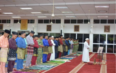 ROYAL BRUNEI LAND FORCE HELD LUNAR ECLIPSE PRAYERS