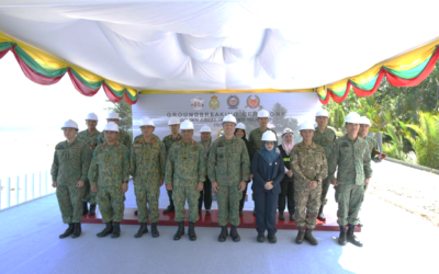 GROUND BREAKING CEREMONY FOR THE RENEWAL OF SUNGAI BUAYA BRIDGE, BINTURAN, PENANJONG GARRISON