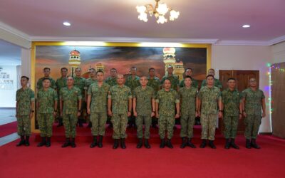 SERGEANTS MAJOR HI-TEA SESSION BETWEEN RBLF AND SINGAPORE ARMY